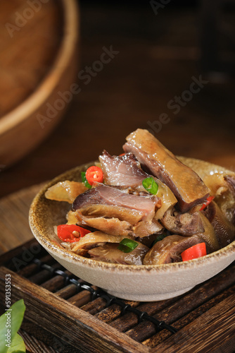 Wuwei Smoked Duck,Anhui cuisine, founded in China during the Qing Dynasty, one of the ten most famous dishes in China photo
