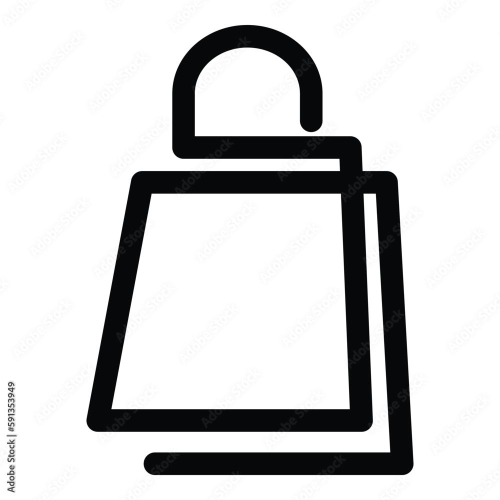 Shopping bag logo icon design template isolated Shopping bag logo icon design template isolated