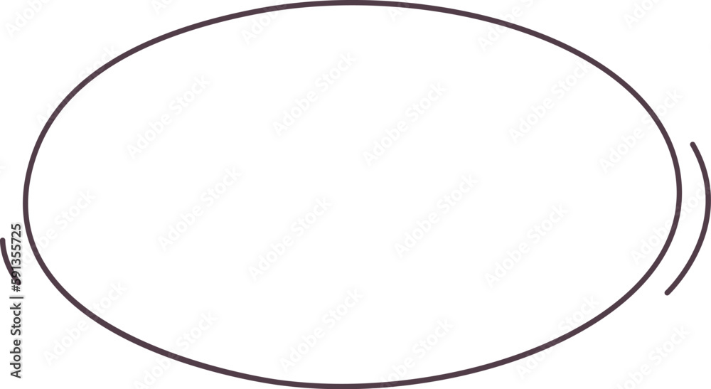 Oval Lined Element Oval Lined Element