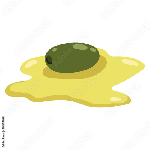 Fresh vegetarian olive oil