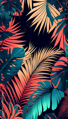 seamless pattern with feathers