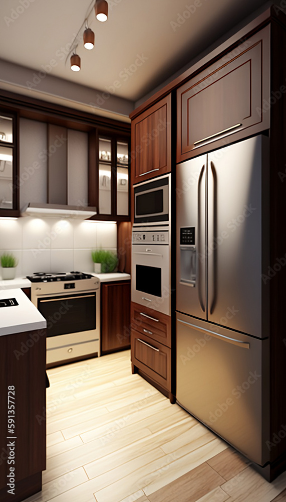 Fototapeta premium modern kitchen interior