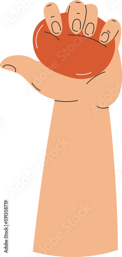 Hand Holding Anti Stress Ball
