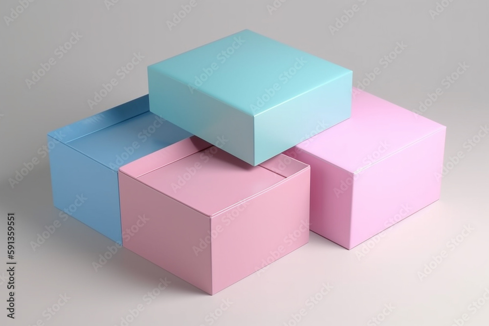 Fototapeta premium pastel box