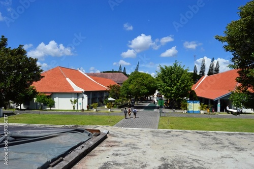 Yogyakarta, Indonesia – January 17, 2020: Yogyakarta Vredeburg Fortress, otherwise known as Benteng Yogyakarta, was first built to be a Dutch fortress. Selected Focus