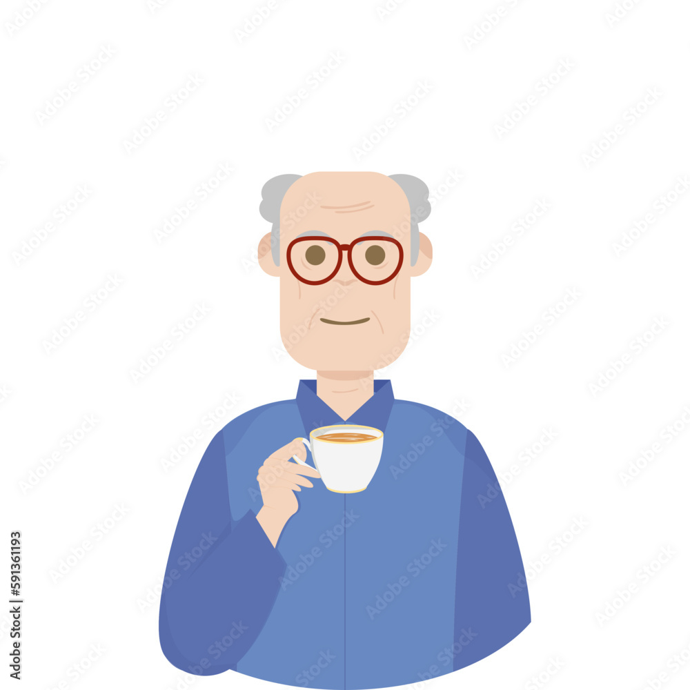 The Elderly Grandfather Relaxed Rest Drink Tea
The Elderly Grandfather Relaxed Rest Drink Tea