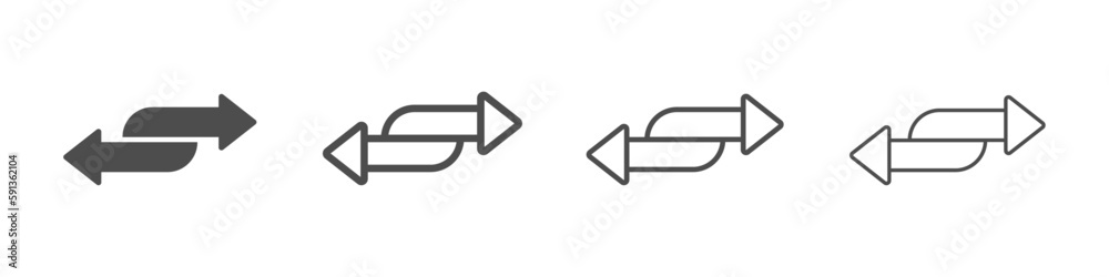 Double arrow vector icons graphic collection Double arrow vector icons graphic collection