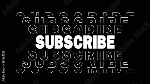 call to action, Subscribe Video Animation with black background. suitable for Call to Action Video youtube 