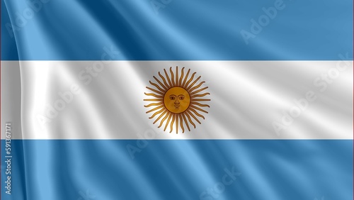 Argentina flag, the close-up flag of Argentina