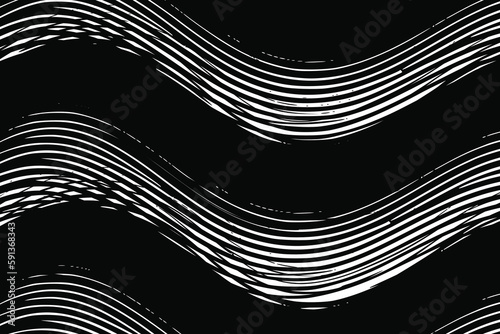 Black white contour line background illustration