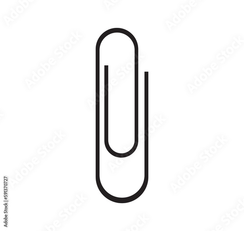 Paper clip icon. Paper clip vector icon. Paper clip icon design.