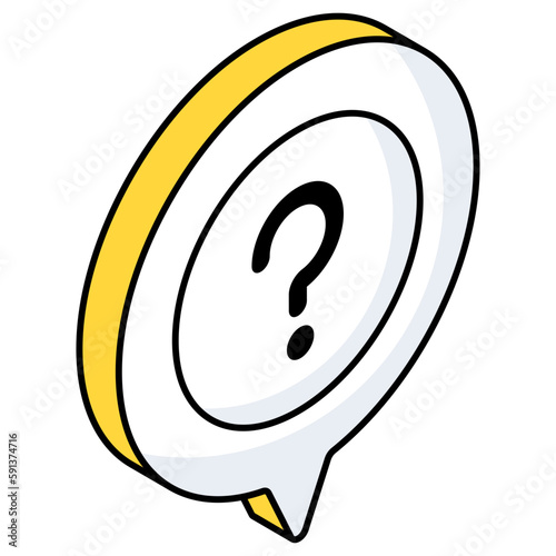 Premium download icon of faq