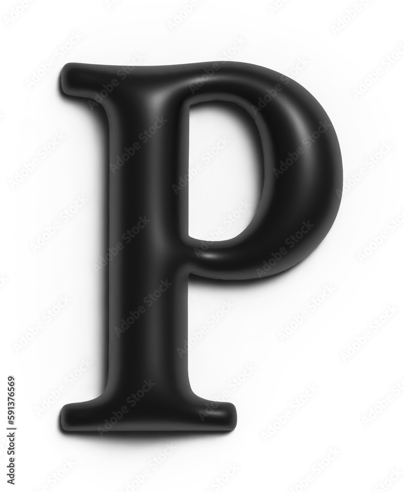 3d letter P 3d letter P