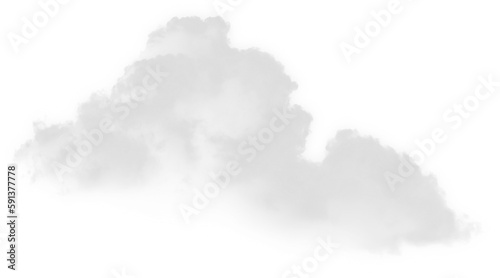 floating white cloud illustration, a graphic asset for various design needs © irham