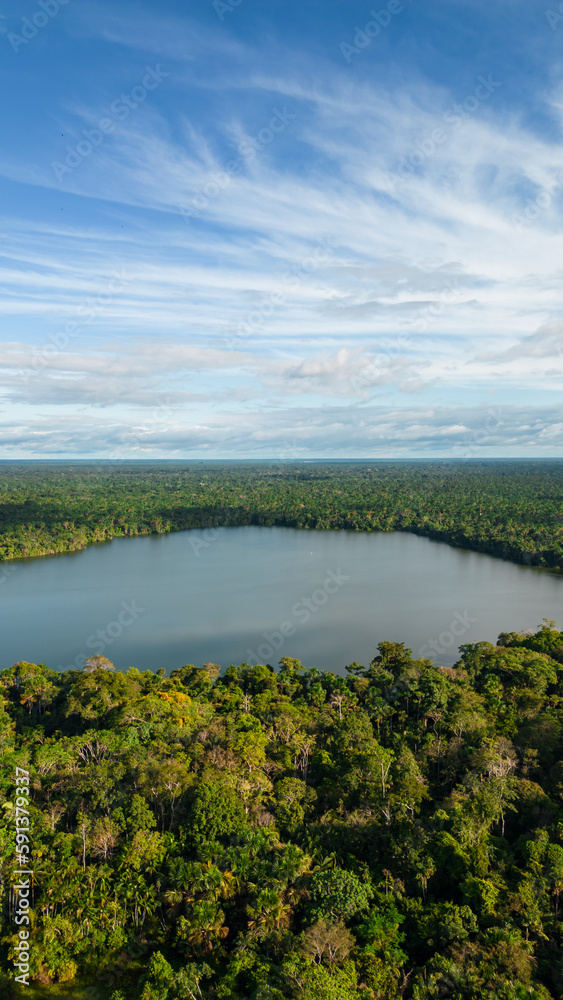 Quistococha Lagoon, a pleasant place to visit near the city of Iquitos in the Peruvian jungle, this place is also home to various animals