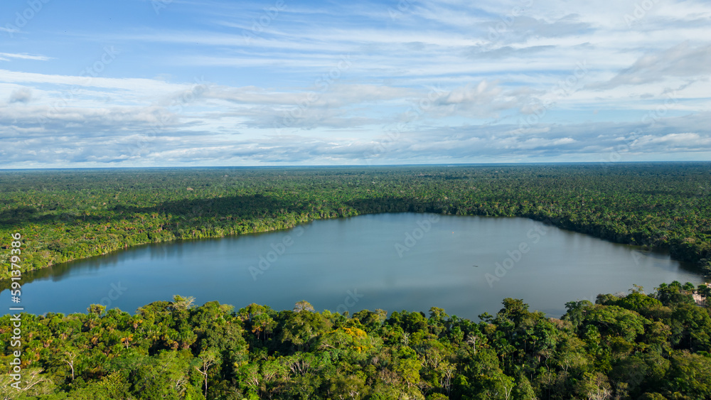 Quistococha Lagoon, a pleasant place to visit near the city of Iquitos in the Peruvian jungle, this place is also home to various animals