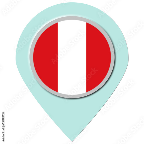 Free Download Peru Location Pin - GFXLoad