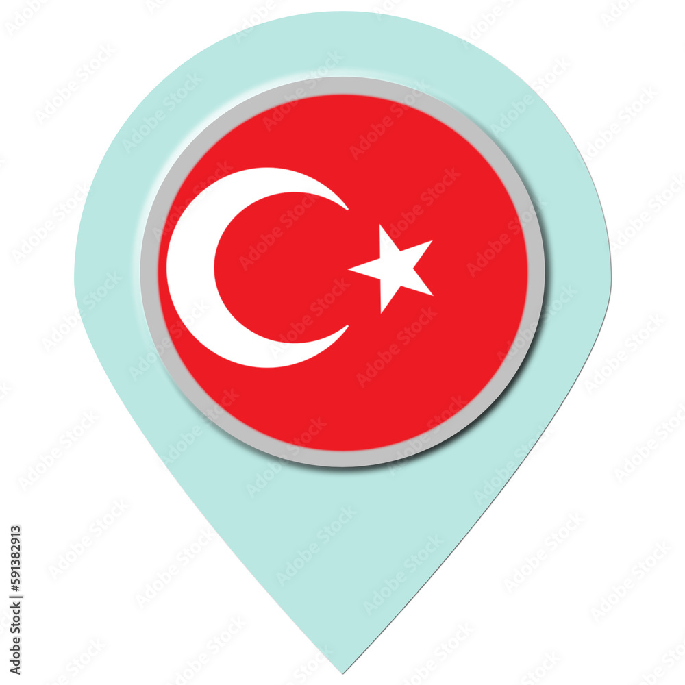 Turkey Location Pin