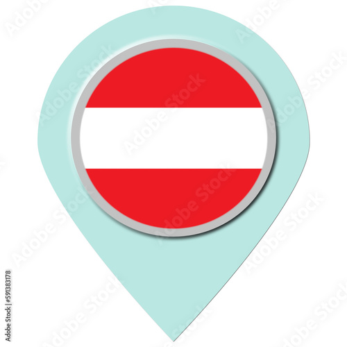 Free Download Austria Location Pin - GFXLoad