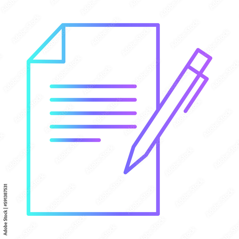 Contract Office and Business Icons with purple blue outline style. contract, business, symbol, agreement, sign, document, paper. Vector Illustration Contract Office and Business Icons with purple blue outline style. contract, business, symbol, agreement, sign, document, paper. Vector Illustration