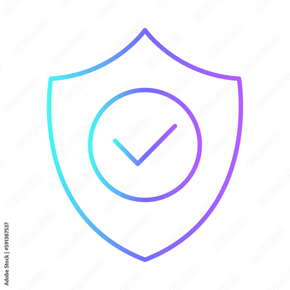 Secured Office and Business Icons with purple blue outline style. lock, security, protection, safety, secure, shield, password. Vector Illustration Secured Office and Business Icons with purple blue outline style. lock, security, protection, safety, secure, shield, password. Vector Illustration