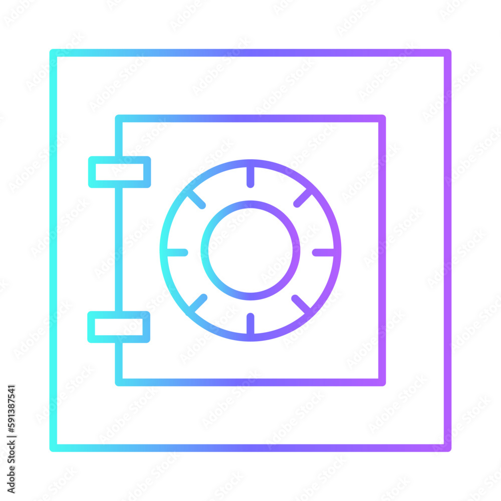 Fafe Office and Business Icons with purple blue outline style. box, background, security, protection, safe, safecracker, safety. Vector Illustration Fafe Office and Business Icons with purple blue outline style. box, background, security, protection, safe, safecracker, safety. Vector Illustration