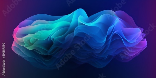 Blend gradient bend background for digital wallpaper design. Space background. Vibrant gradient mesh. Bright modern texture. Abstract lines background. Minimal style. Trendy color wave.
