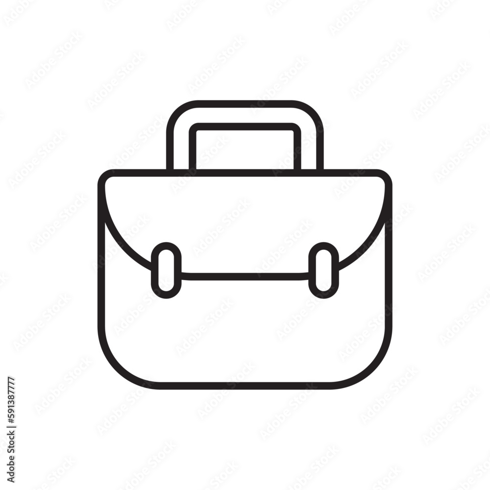 Briefcase Office and Business Icons with black outline style. briefcase, business, sign, office, design, symbol, portfolio. Vector Illustration Briefcase Office and Business Icons with black outline style. briefcase, business, sign, office, design, symbol, portfolio. Vector Illustration