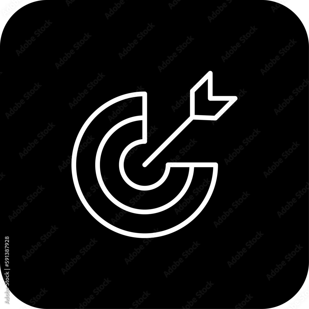 Target Office and Business Icons with black filed outline style. business, target, symbol, success, strategy, goal, concept. Vector Illustration Target Office and Business Icons with black filed outline style. business, target, symbol, success, strategy, goal, concept. Vector Illustration