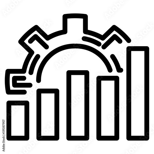 Productivity icon line style