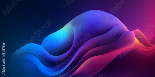 Blend gradient bend background for digital wallpaper design. Space background. Vibrant gradient mesh. Bright modern texture. Abstract lines background. Minimal style. Trendy color wave.