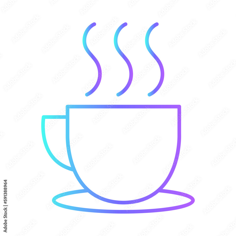 Coffee break office and business icons with purple blue outline style. mug, espresso, cafe, morning, caffeine, beverage, food. Vector Illustration Coffee break office and business icons with purple blue outline style. mug, espresso, cafe, morning, caffeine, beverage, food. Vector Illustration