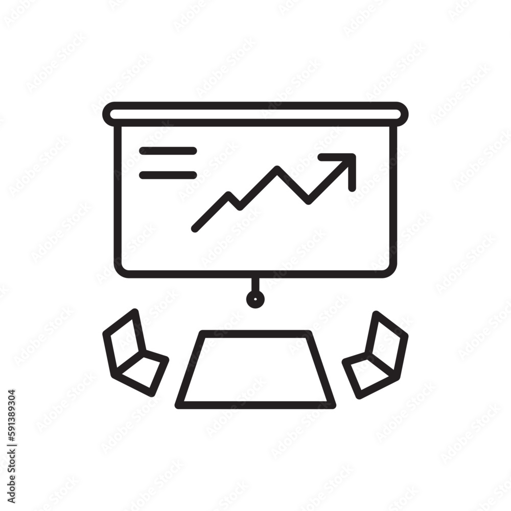 Meeting room office and business icons with black outline style. presentation, person, team, group, teamwork, symbol, communication. Vector Illustration Meeting room office and business icons with black outline style. presentation, person, team, group, teamwork, symbol, communication. Vector Illustration