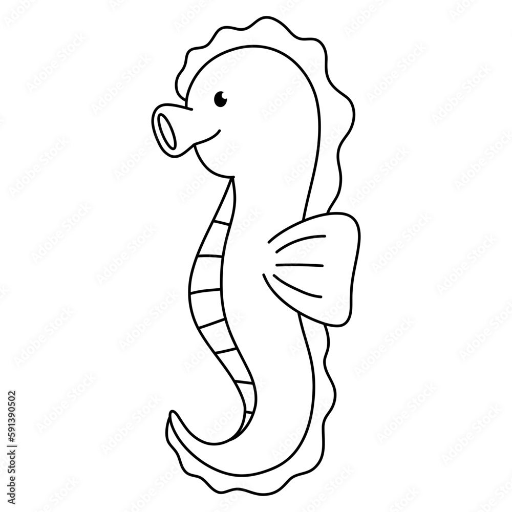 Fototapeta premium seahorse icon