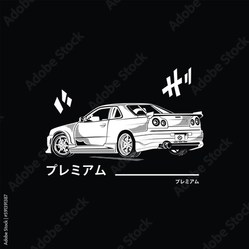 sport car vector illustration editable vector