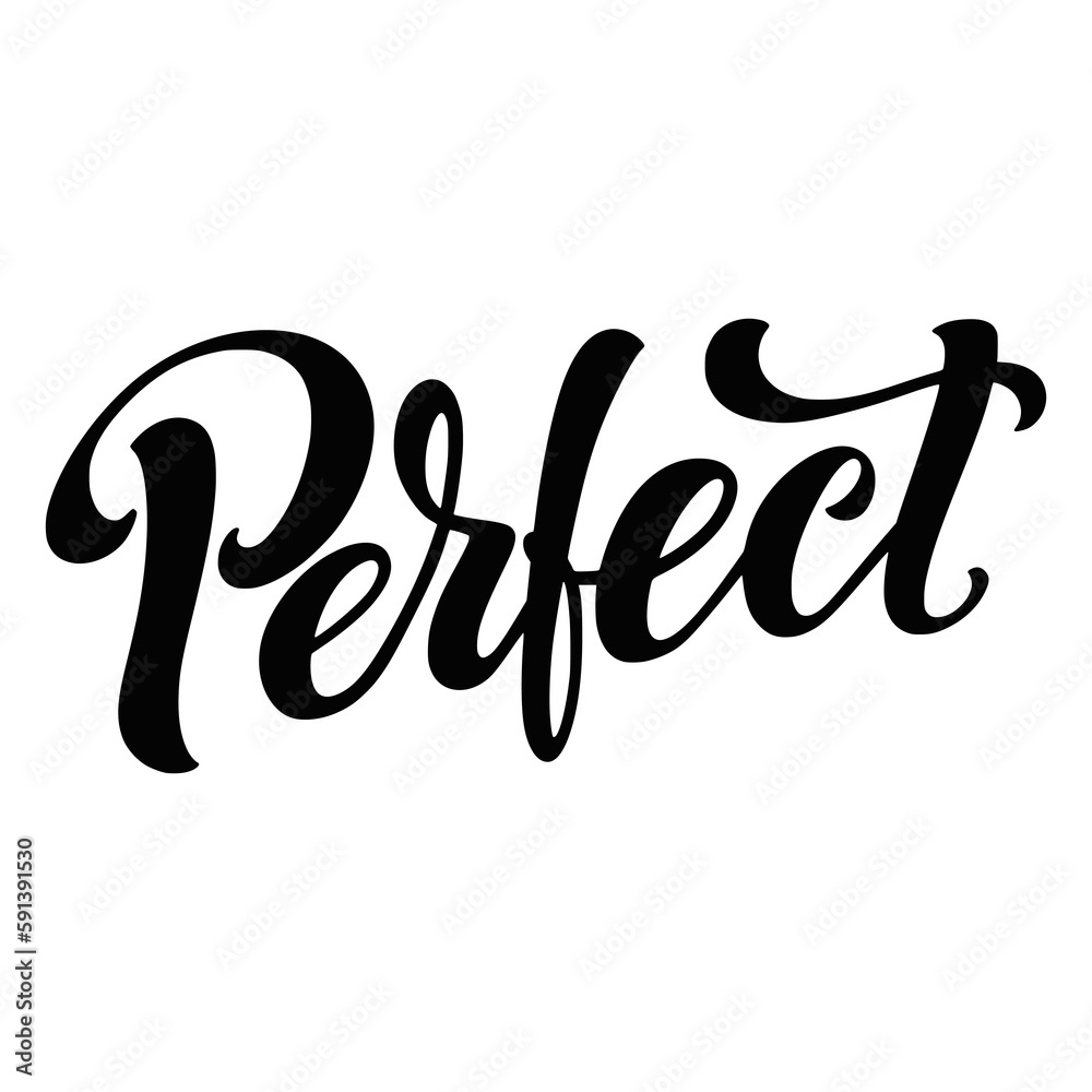 Perfect hand lettering, custom typography, black ink brush calligraphy ...