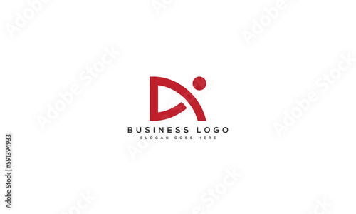 Modern initial letter AN, AN overlapping abstract design, monogram logo