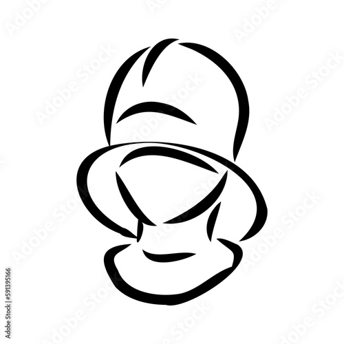 Knight armour engraving vector illustration. Scratch board style imitation. Black and white hand drawn image.