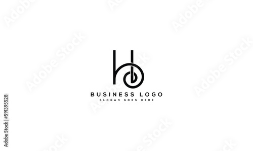 Modern letter H logo design, Abstract vector H