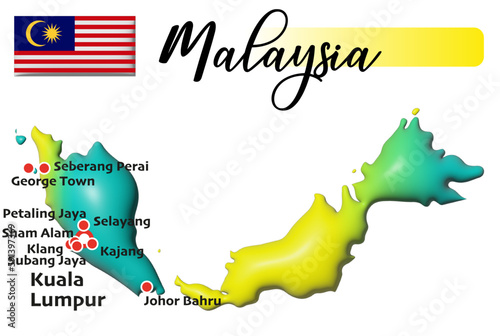 Malaysia, Fläche und Flagge