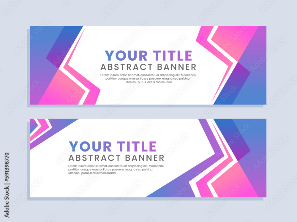 Business modern banner template