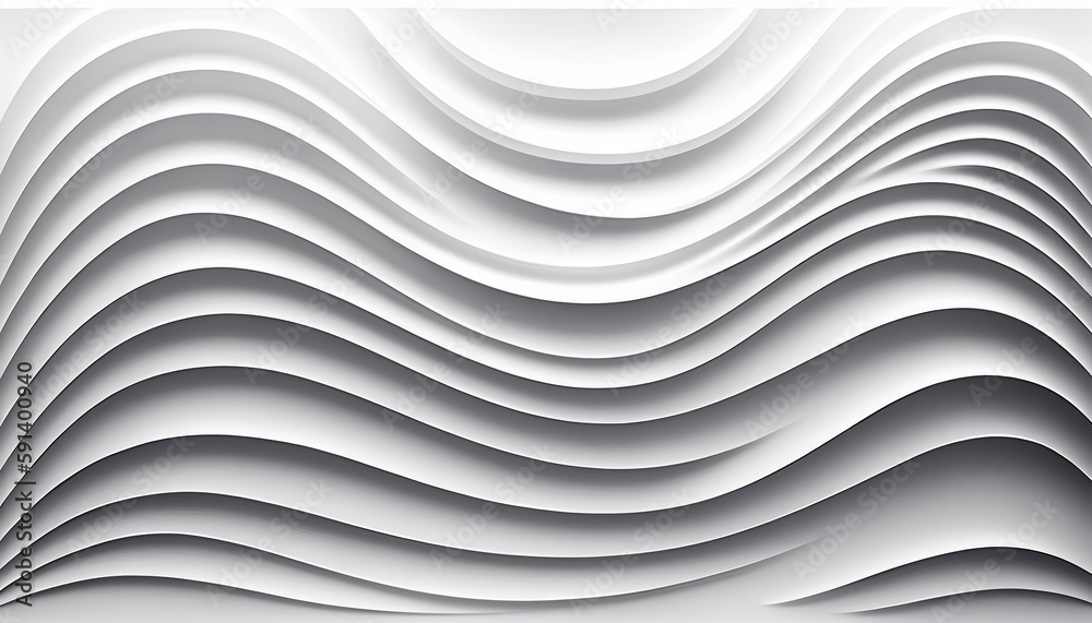 White Background with Wavy Lines, wavy, lines. Generative AI Stock ...