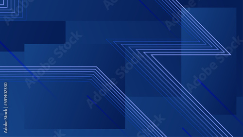 Abstract blue geometric shapes vector technology background, for design brochure, website, flyer. Geometric 3d shapes wallpaper for poster, certificate, presentation, landing page