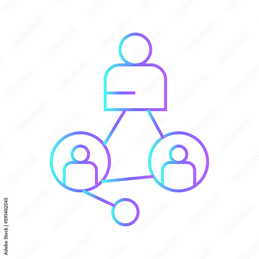 Structure data management icons with purple blue outline style. business, symbol, line, outline, thin, set, web. Vector Illustration Structure data management icons with purple blue outline style. business, symbol, line, outline, thin, set, web. Vector Illustration