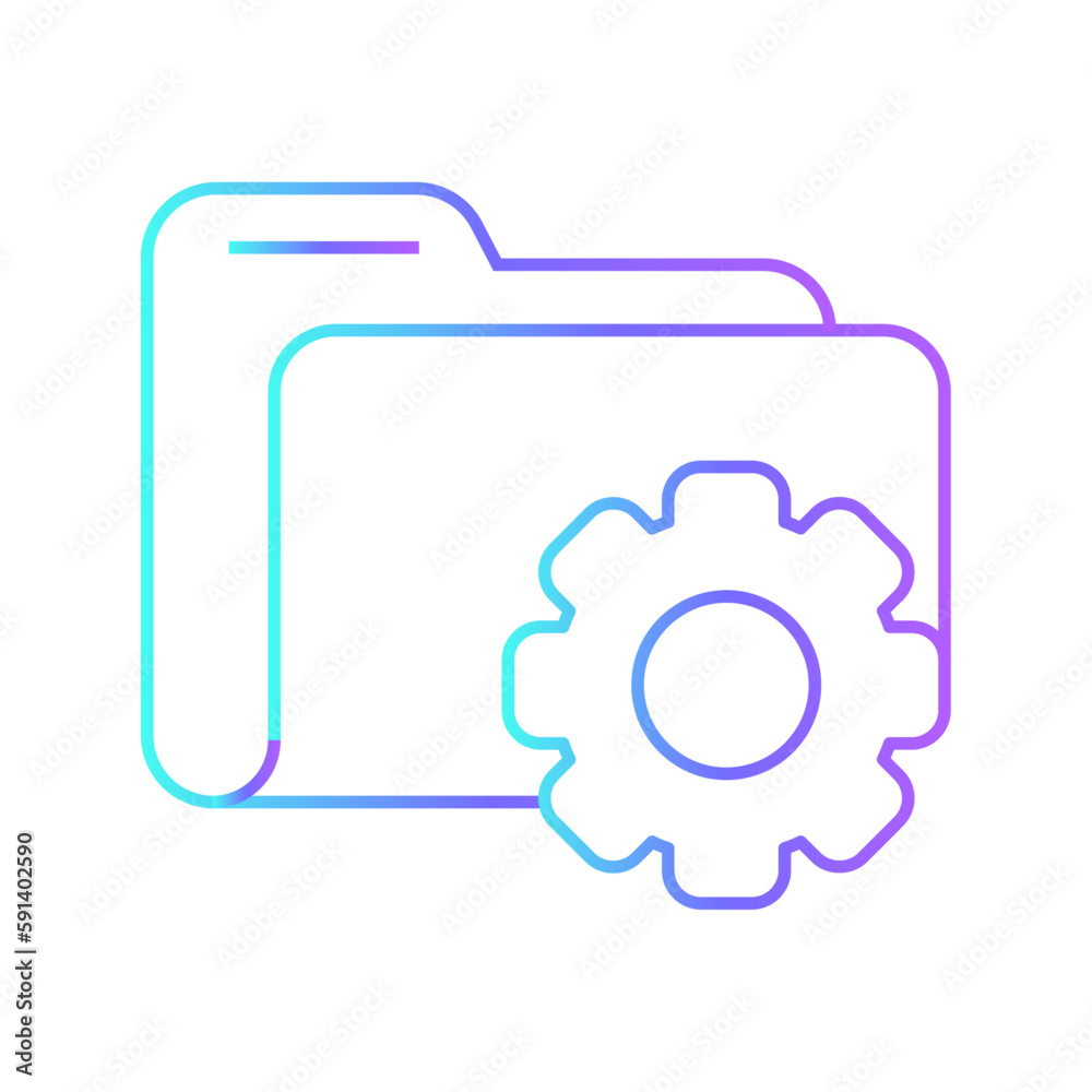 Data maintenance data management icons with purple blue outline style. line, system, design, business, repair, support, thin. Vector Illustration Data maintenance data management icons with purple blue outline style. line, system, design, business, repair, support, thin. Vector Illustration