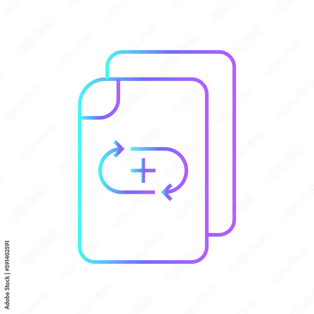 Recovery data management icons with purple blue outline style. security, backup, information, restore, internet, business, digital. Vector Illustration Recovery data management icons with purple blue outline style. security, backup, information, restore, internet, business, digital. Vector Illustration