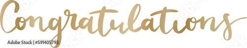 Congrats lettering. Handwritten modern calligraphy, brush painted letters. Inspirational text, vector illustration.