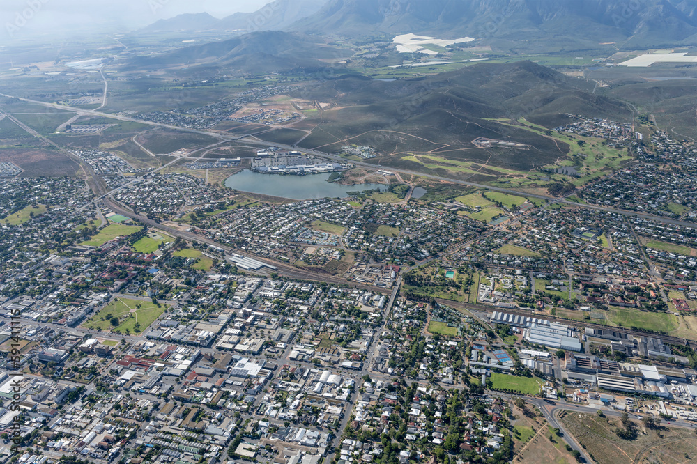  Worcester  downtown aerial, South Africa
