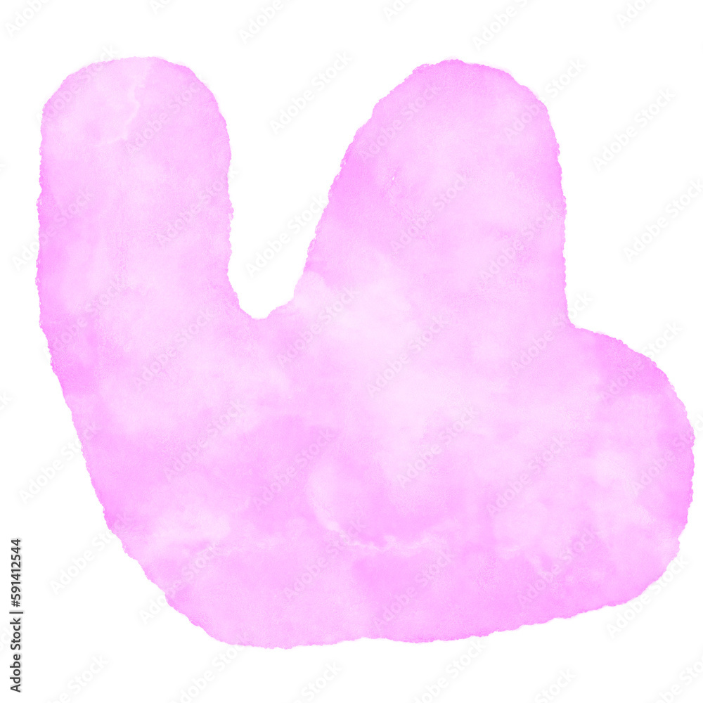 Pink Watercolour Abstract Shapes