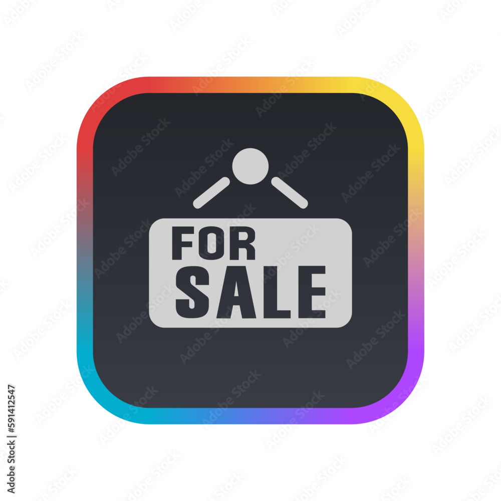 For Sale Sign - Pictogram (icon) For Sale Sign - Pictogram (icon)
